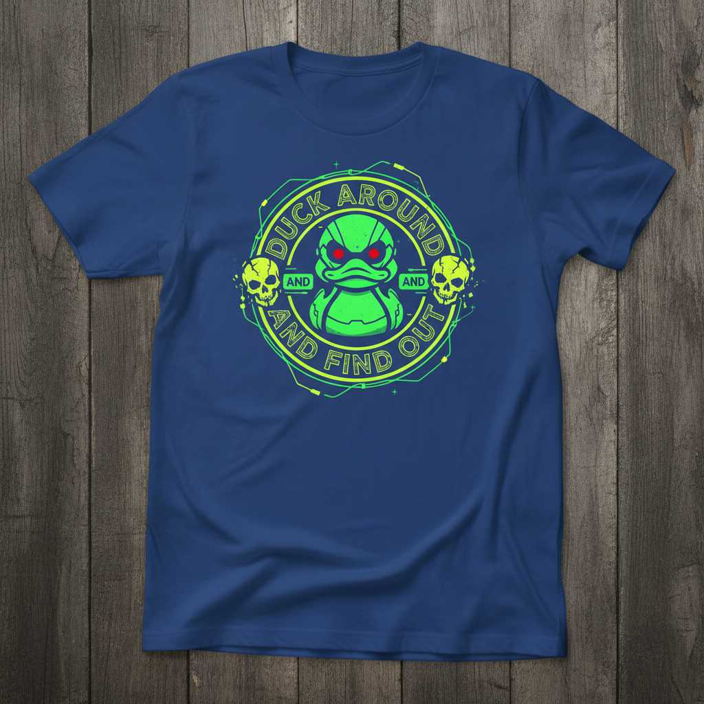 Duck Around And Find Out Graphic T-Shirt, Funny Unisex Tee Merch Present Idea