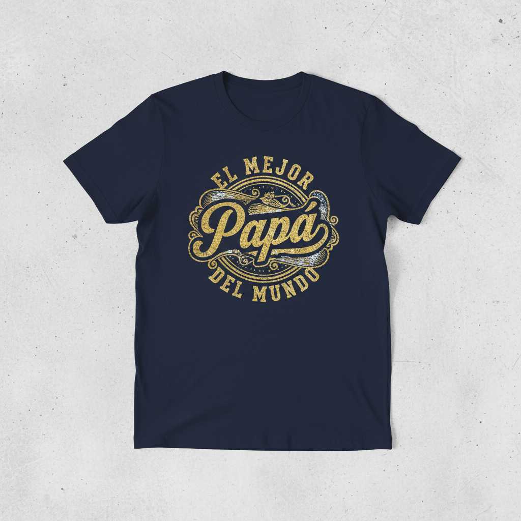 El Mejor Papa Del Mundo Vintage Distressed T-Shirt, Graphic Tee Present