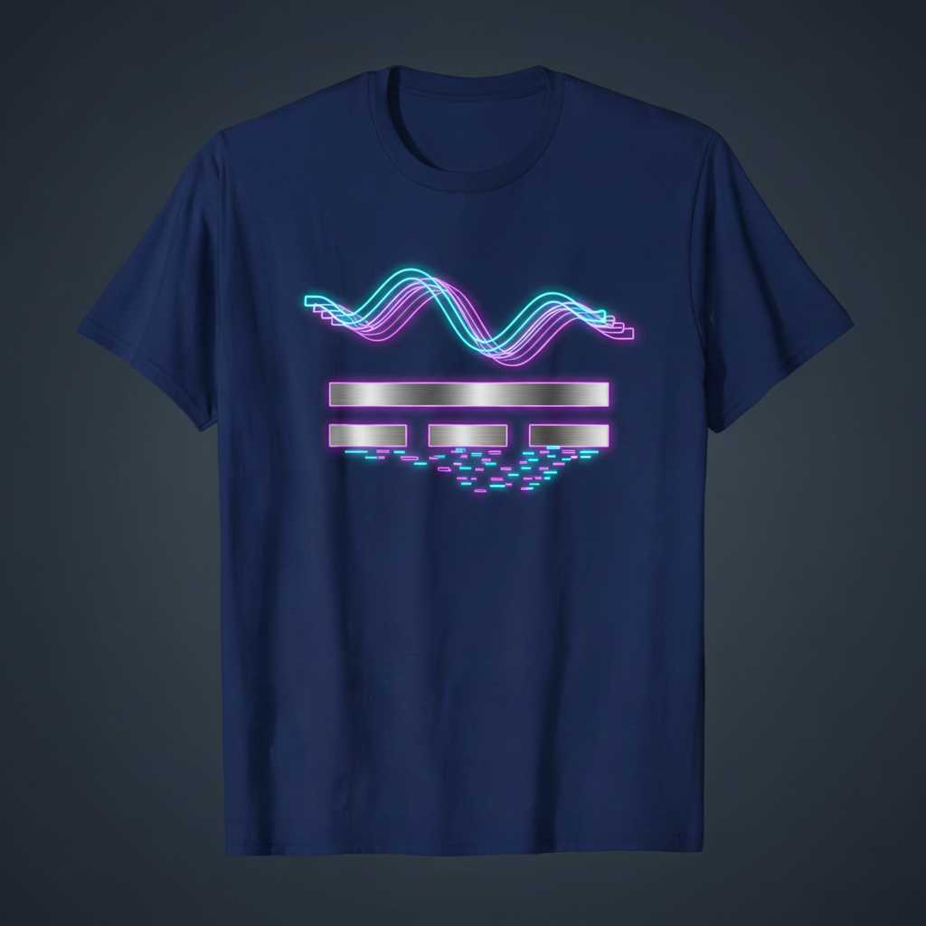 Electrician AC DC Bridge Rectifier Retro Neon T-Shirt, Funny Graphic Tee