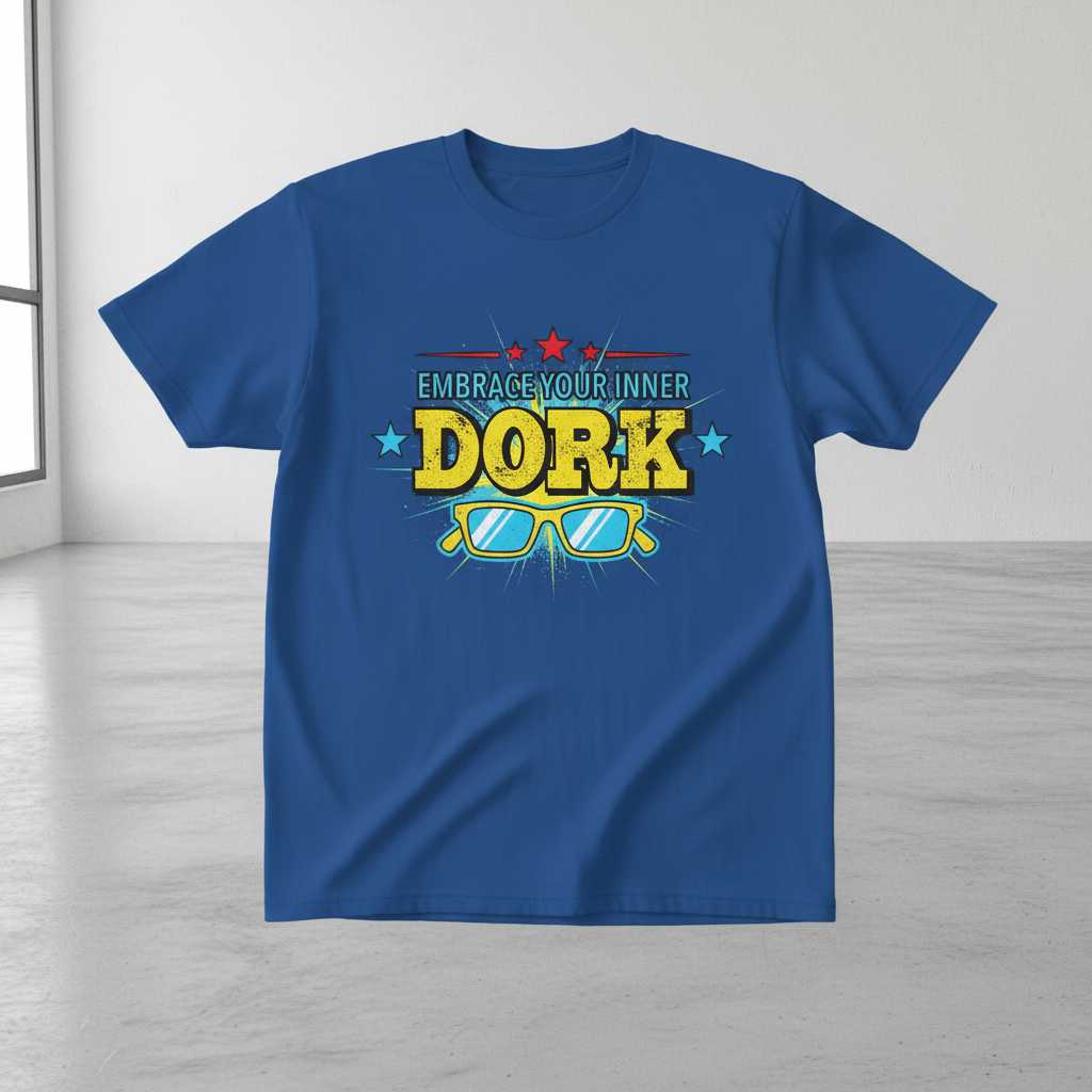 Embrace Your Inner Dork Retro T-Shirt, Funny Graphic Tee Unisex Gift Idea