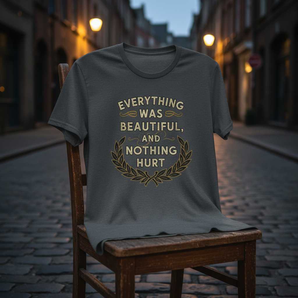 Everything Was Beautiful, And Nothing Hurt Vintage T-Shirt Graphic Tee Merch