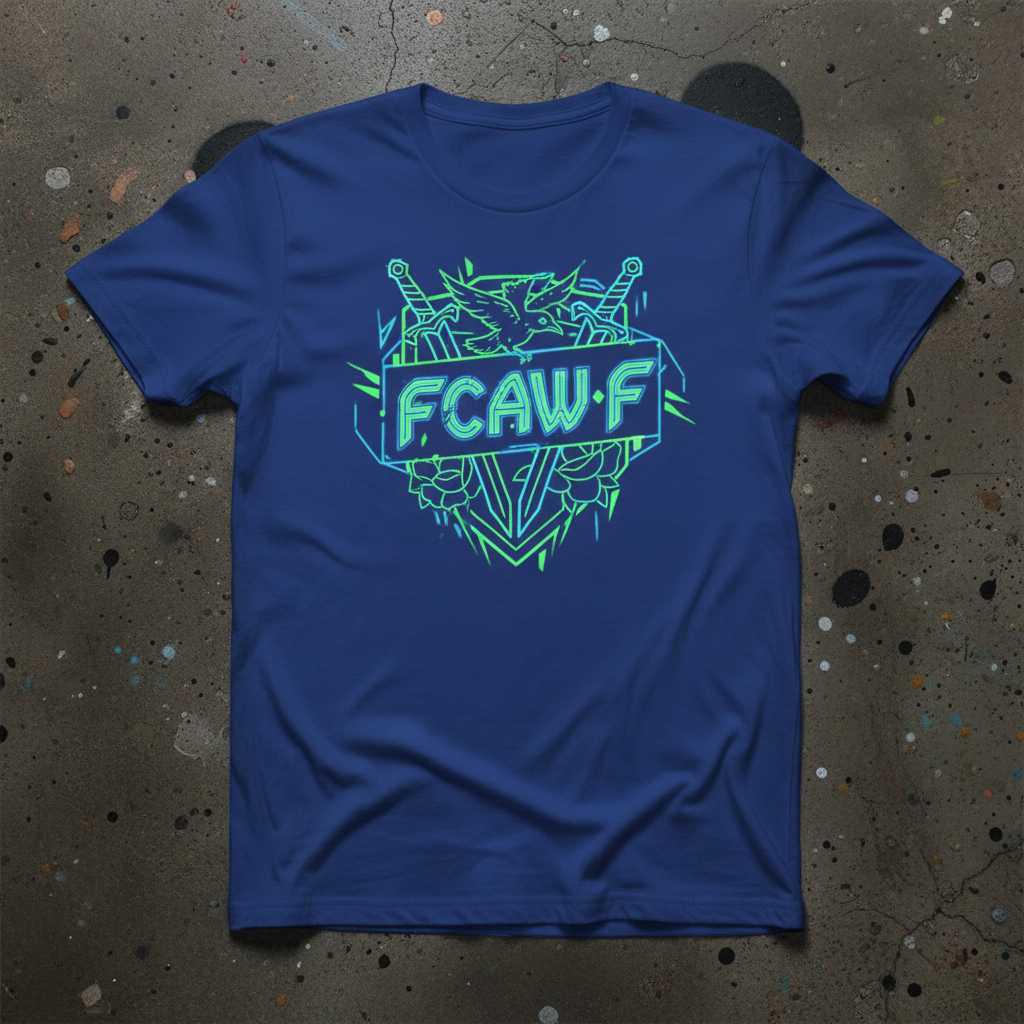 F-Caw-F Funny Gothic Crow Raven Bird Swords Roses T-Shirt, Tee Merch Idea