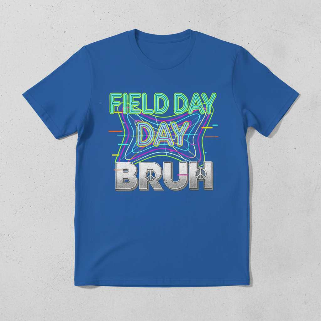 Field Day Bruh Retro 90s Graphic T-Shirt, Funny Teacher Unisex Tee Gear