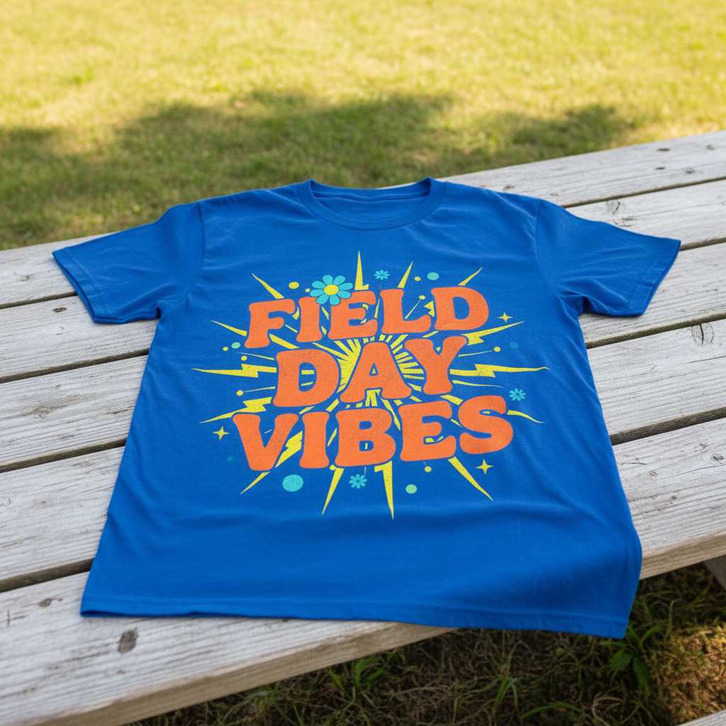 Field Day Vibes Retro T-Shirt, Unisex School Graphic Tee Souvenir Outfit