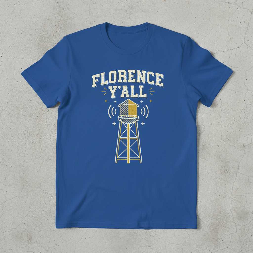 Florence Yall Vintage Distressed T-Shirt, Kentucky Souvenir Graphic Tee