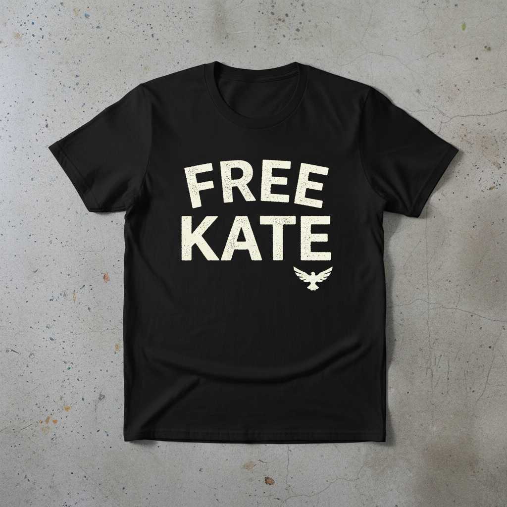 Free Kate Distressed Vintage T-Shirt, Unisex Graphic Novelty Tee Merch