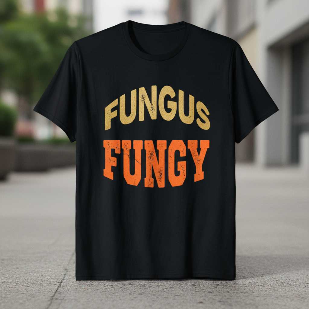 Fungus Funguy Retro Distressed T-Shirt, Funny Mushroom Graphic Tee Gift Idea