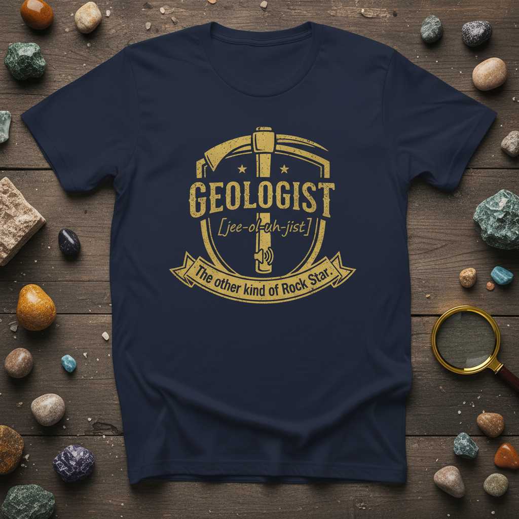 Geologist The Other Kind Of Rock Star Vintage T-Shirt Funny Tee Gift Idea