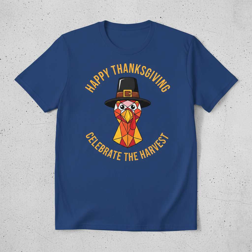 Happy Thanksgiving Celebrate The Harvest T-Shirt Graphic Tee Unisex Outfit