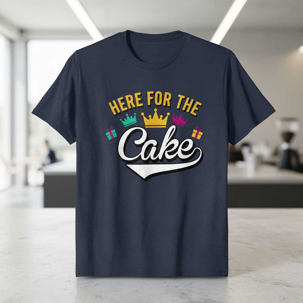 Here For The Cake Distressed T-Shirt, Three Kings Day Dia De Reyes Novelty Tee