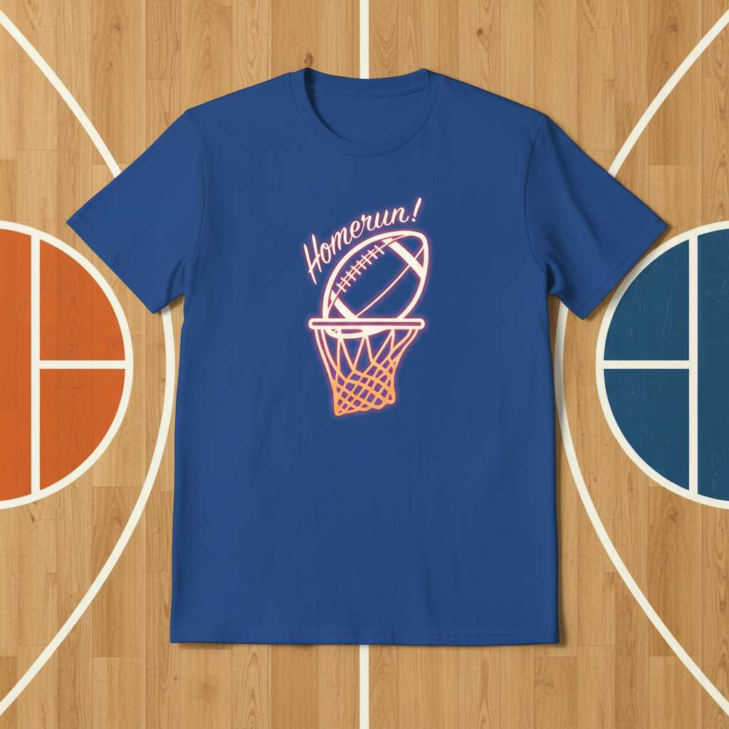 Homerun! Funny Football Basketball Baseball T-Shirt, Novelty Sports Tee Gear