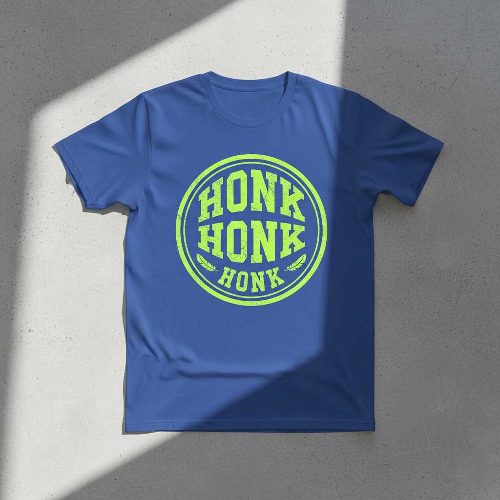 Honk Honk Honk Distressed Vintage T-Shirt, Funny Goose Graphic Tee Gear