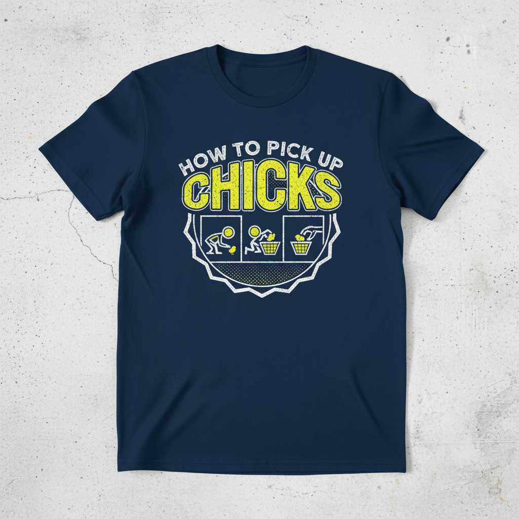 How To Pick Up Chicks Vintage T-Shirt, Funny Easter Graphic Tee Outfit
