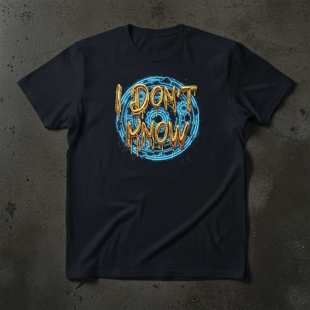 I Dont Know Graphic T-Shirt, Funny Novelty Tee Unisex Merch Present Idea