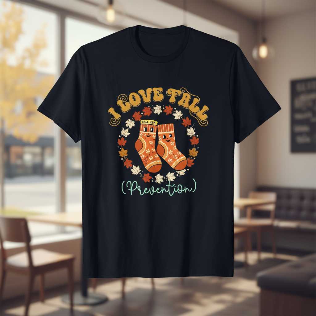 I Love Fall (Prevention) Retro T-Shirt, Funny Physical Therapy Tee Idea