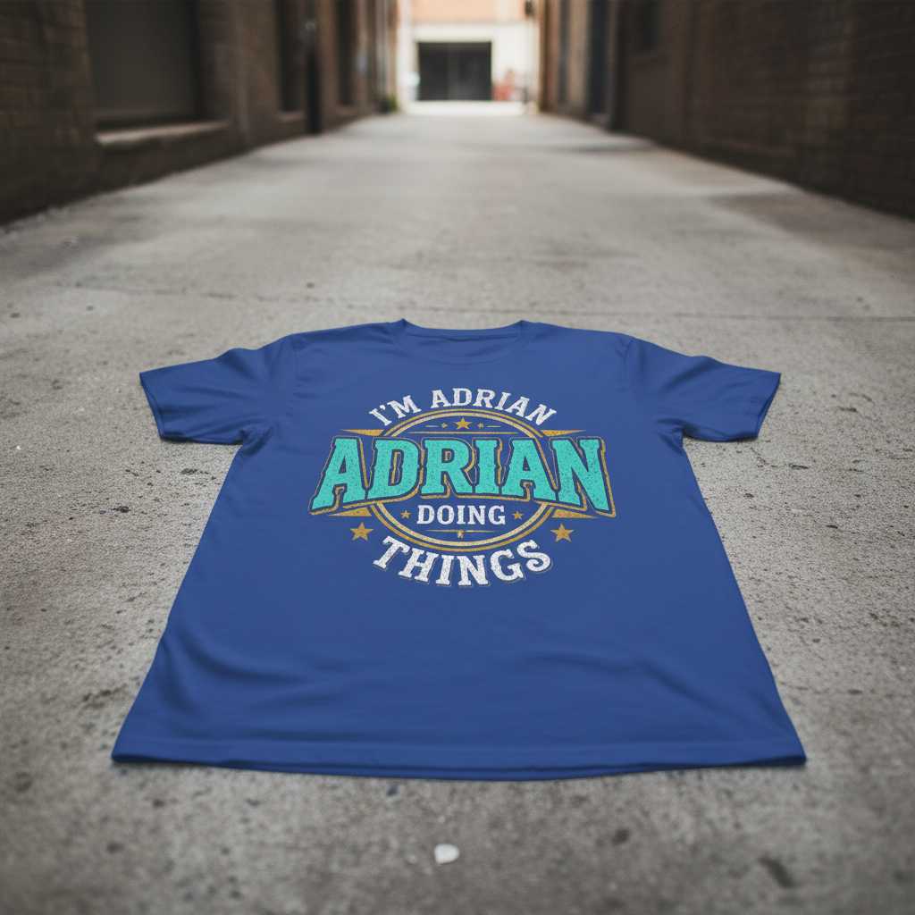 Im Adrian Doing Adrian Things Vintage Distressed T-Shirt, Funny Graphic Tee