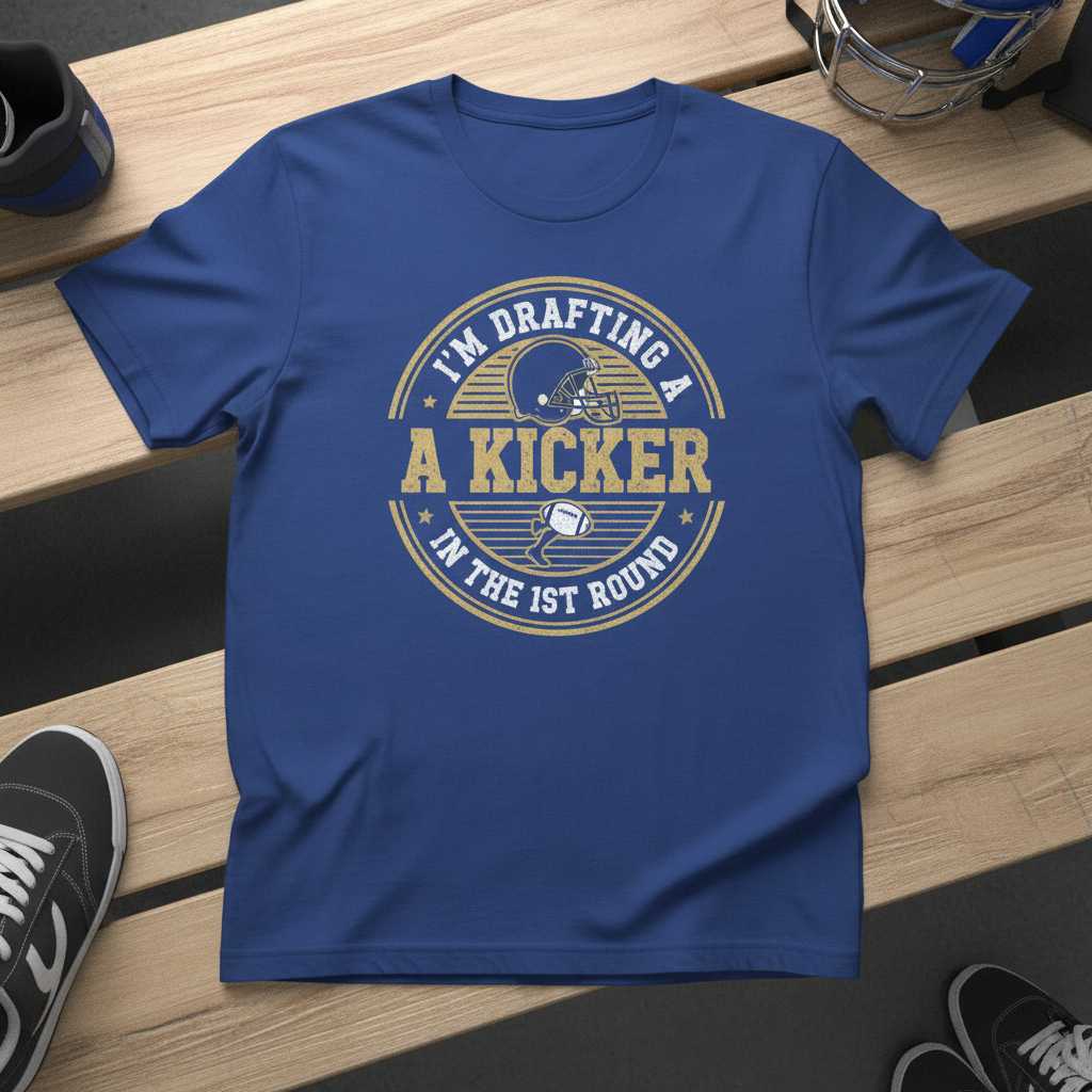 Im Drafting A Kicker In The 1st Round Vintage T-Shirt, Funny Football Tee Gear