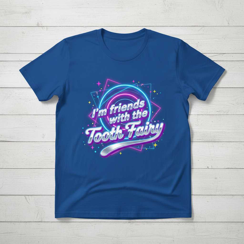 Im Friends With The Tooth Fairy Retro T-Shirt, Funny Dentist Tee Gift Idea