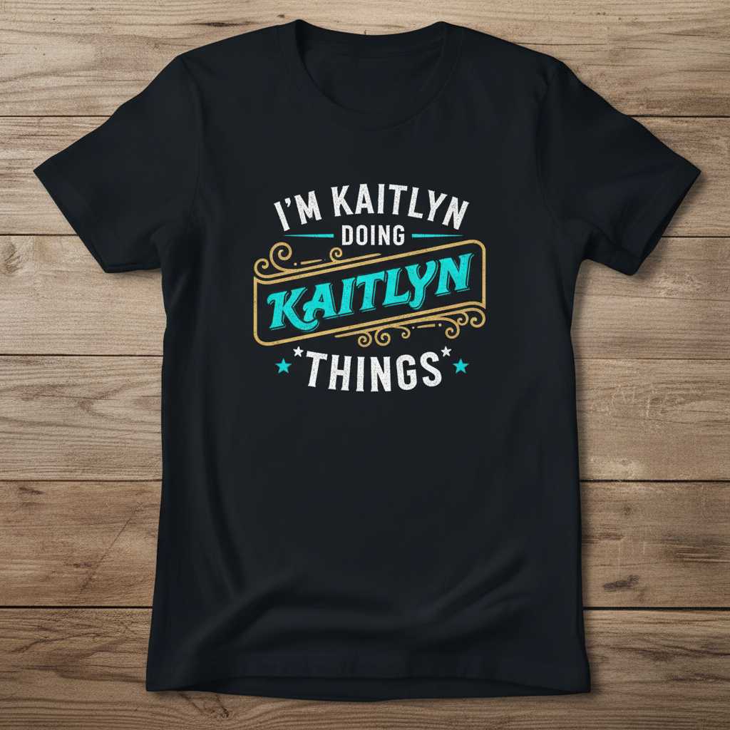 Im Kaitlyn Doing Kaitlyn Things Retro T-Shirt, Funny Tee Merch Idea