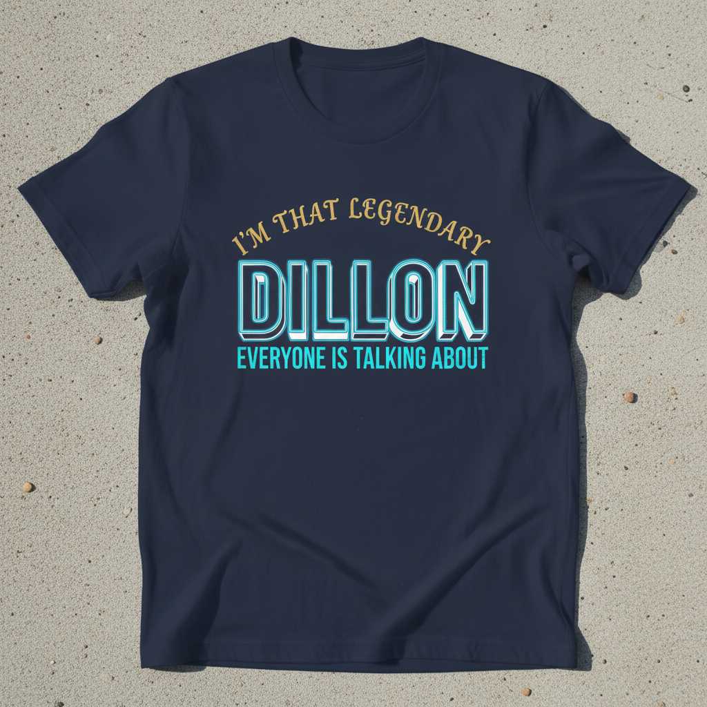 Im That Legendary Dillon Everyone Is Talking About Retro T-Shirt Funny Tee Idea