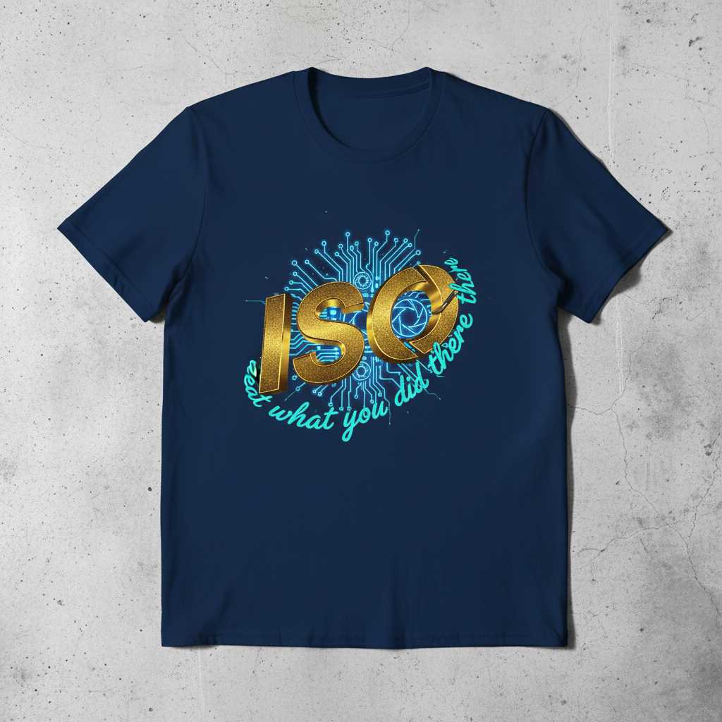 Iso I See What You Did There Photography Graphic T-Shirt, Funny Tee Gear