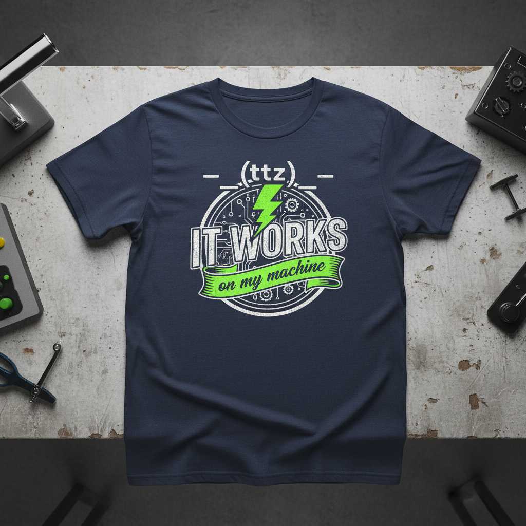 It Works On My Machine Distressed T-Shirt, Funny Developer Tee Gift Idea