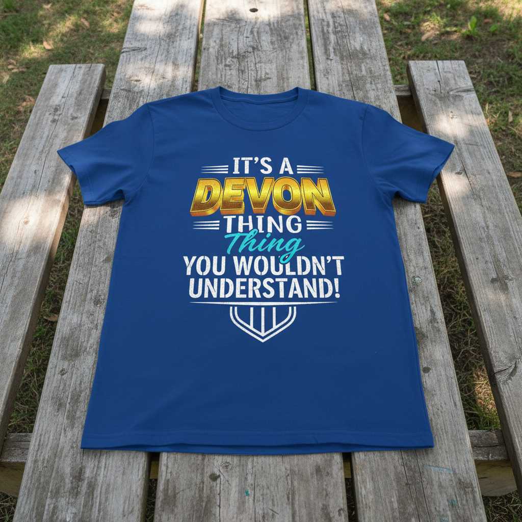 Its A Devon Thing You Wouldnt Understand! Graphic T-Shirt Novelty Tee