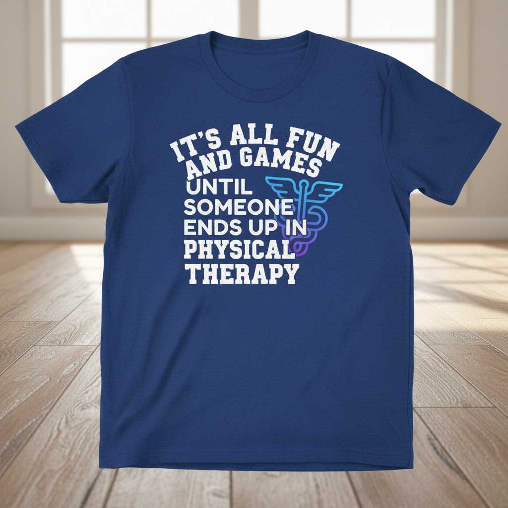 Its All Fun and Games Until Someone Ends Up in Physical Therapy T-Shirt, Funny Tee