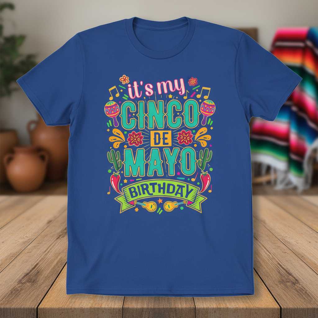 Its My Cinco De Mayo Birthday Graphic T-Shirt, Mexican Fiesta Tee Outfit
