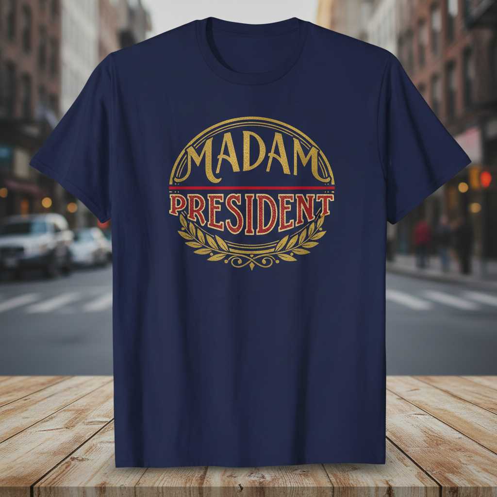 Madam President Vintage T-Shirt, First Female 2028 48th President Tee Souvenir