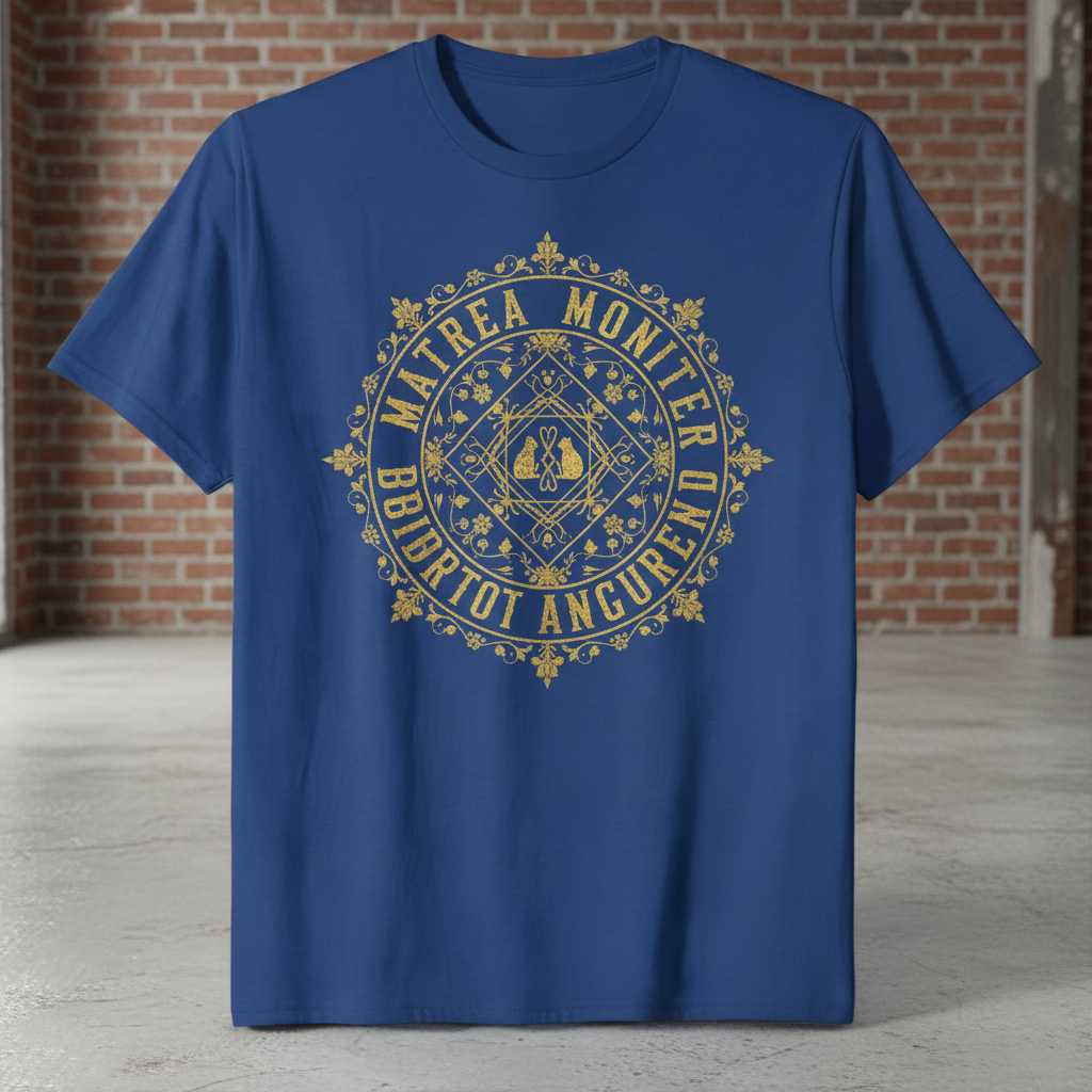 Matrea Moniter Angurend Bbiortot Vintage Floral Cat T-Shirt Graphic Tee Gear