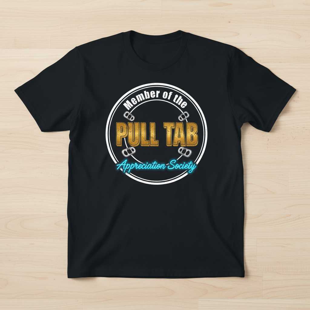 Member Of The Pull Tab Appreciation Society Distressed T-Shirt, Funny Metal Detecting Tee