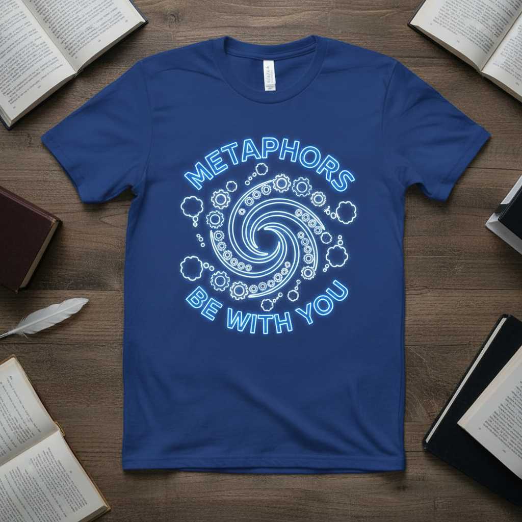 Metaphors Be With You English Literature Teacher Graphic T-Shirt, Funny Tee Idea