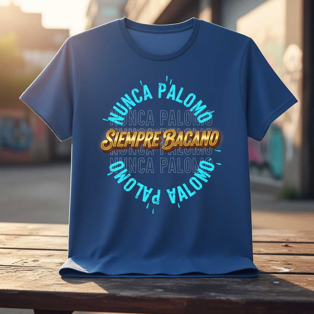 Nunca Palomo Siempre Bacano Graphic T-Shirt, Dominican Souvenir Merch Tee