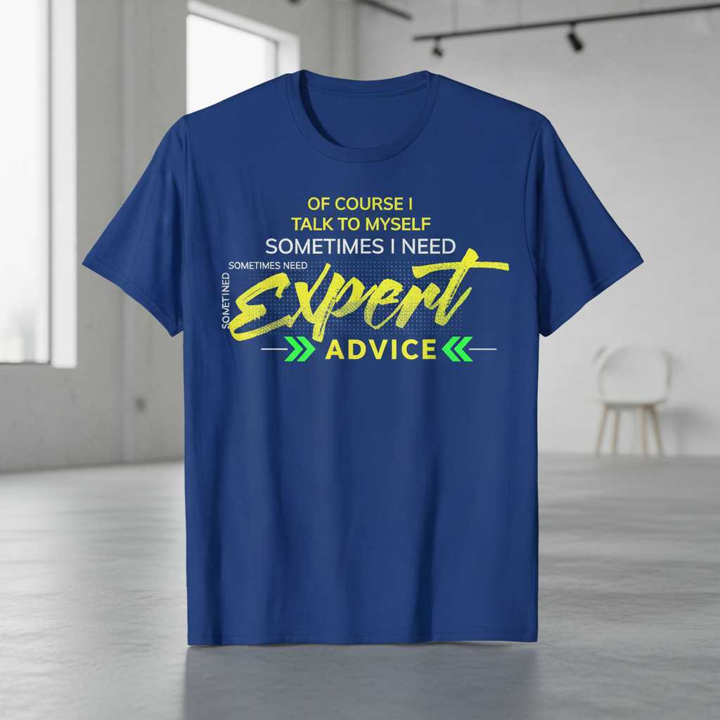Of Course I Talk To Myself Sometimes I Need Expert Advice Funny T-Shirt Tee Idea