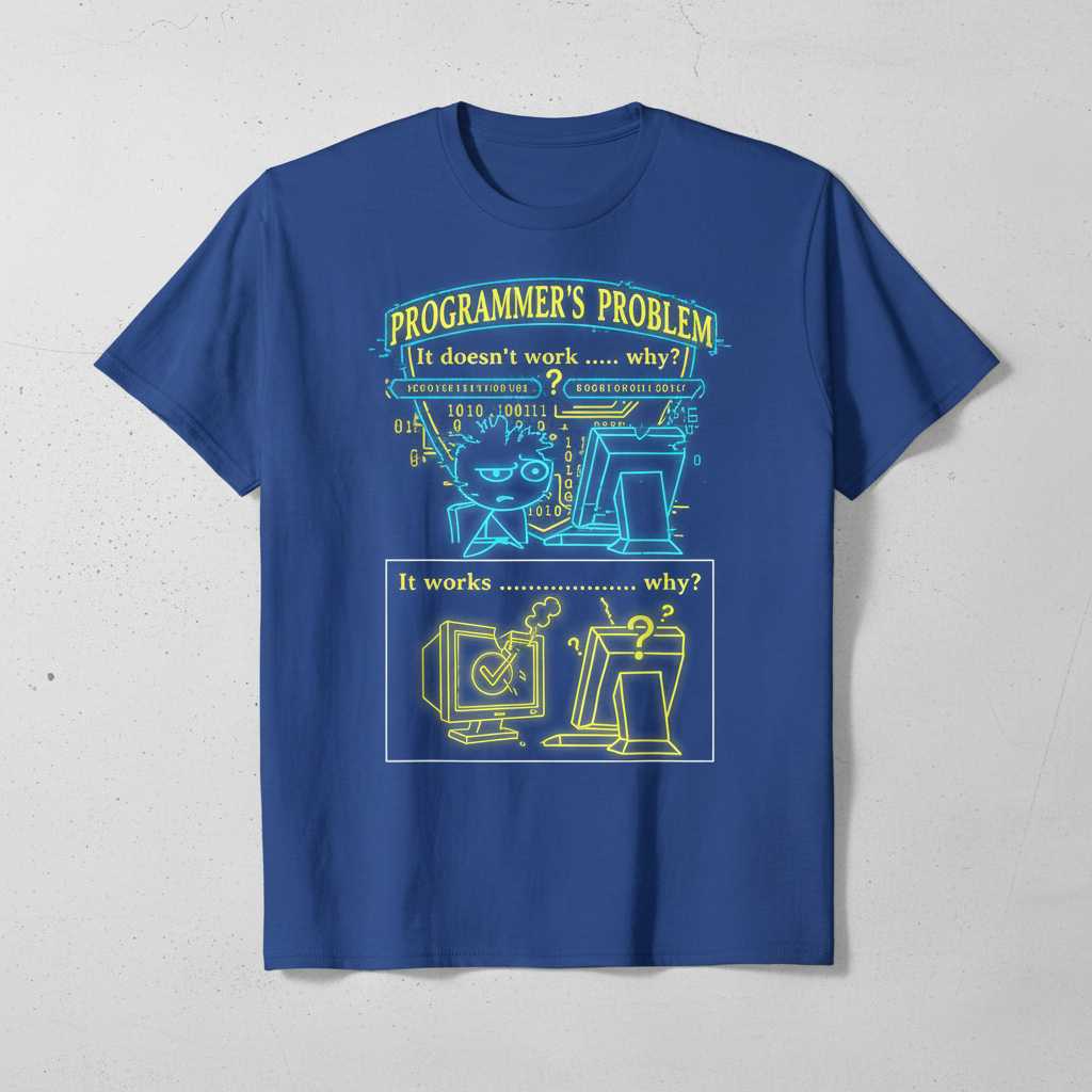 Programmers Problem It Doesnt Work Why It Works Why Funny T-Shirt Tee Idea