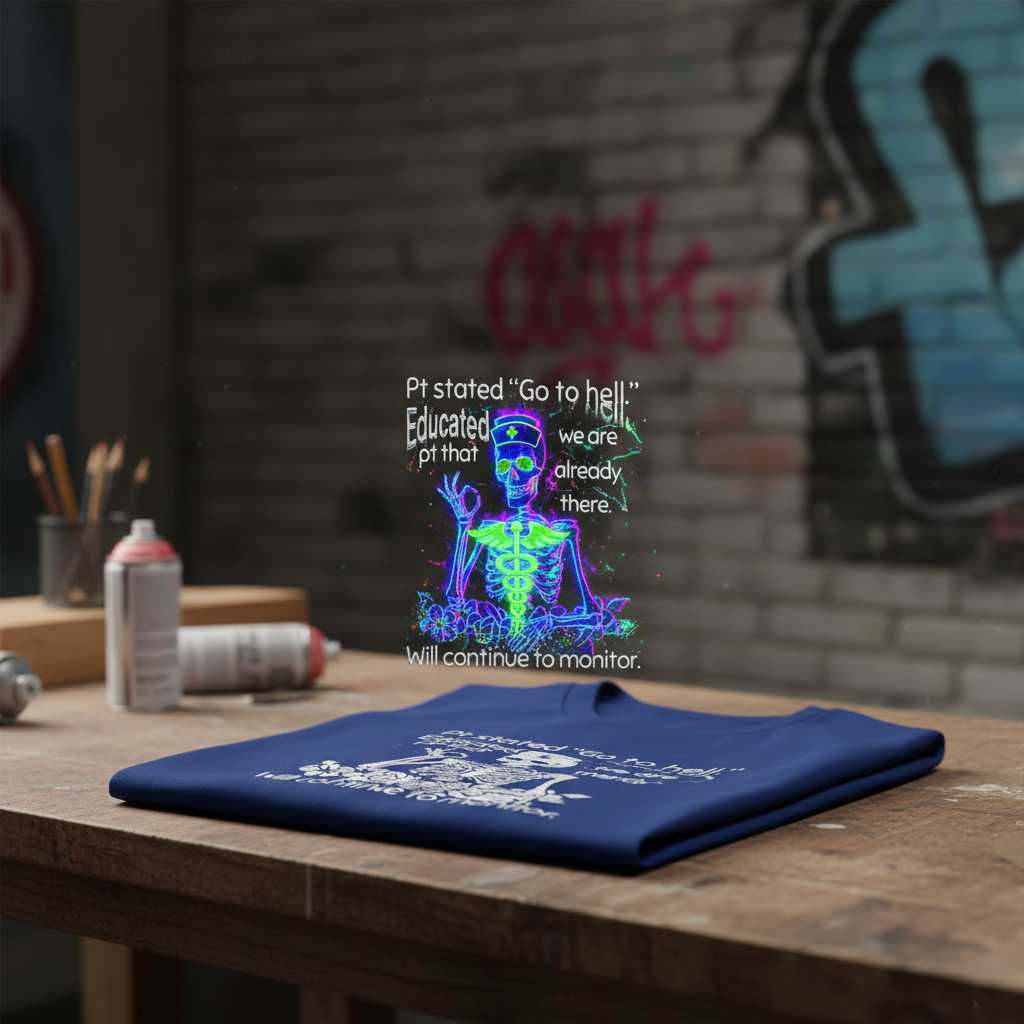 Pt Stated Go To Hell Educated Pt That We Are Already There Will Continue To Monitor Funny T-Shirt Tee