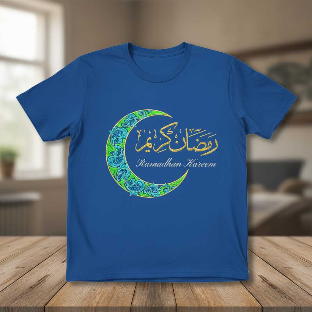 Ramadhan Kareem Islamic Graphic T-Shirt, Eid Muslim Holiday Tee Present Idea