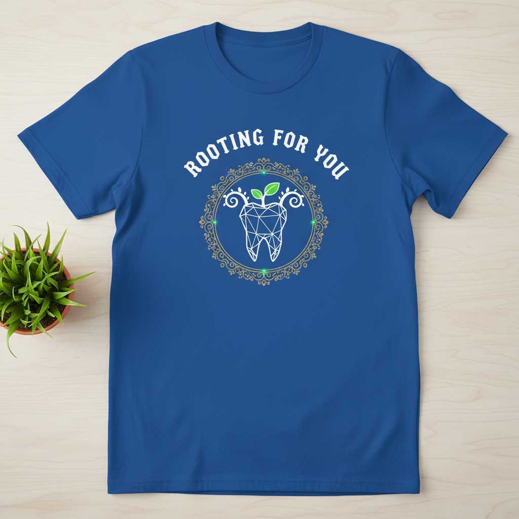 Rooting For You Graphic T-Shirt, Funny Dentist Dental Student Tee Present