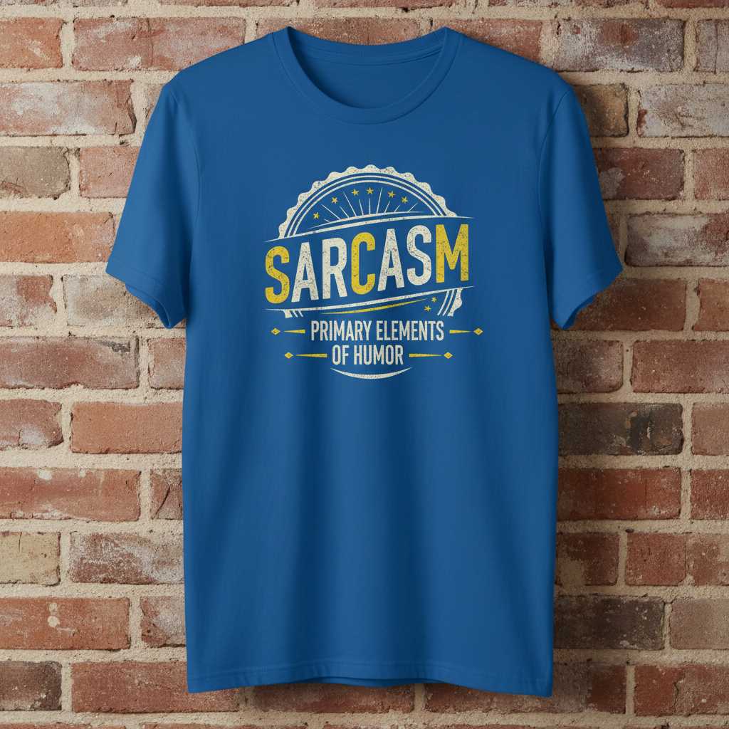 Sarcasm Primary Elements Of Humor Vintage T-Shirt, Funny Science Tee Idea