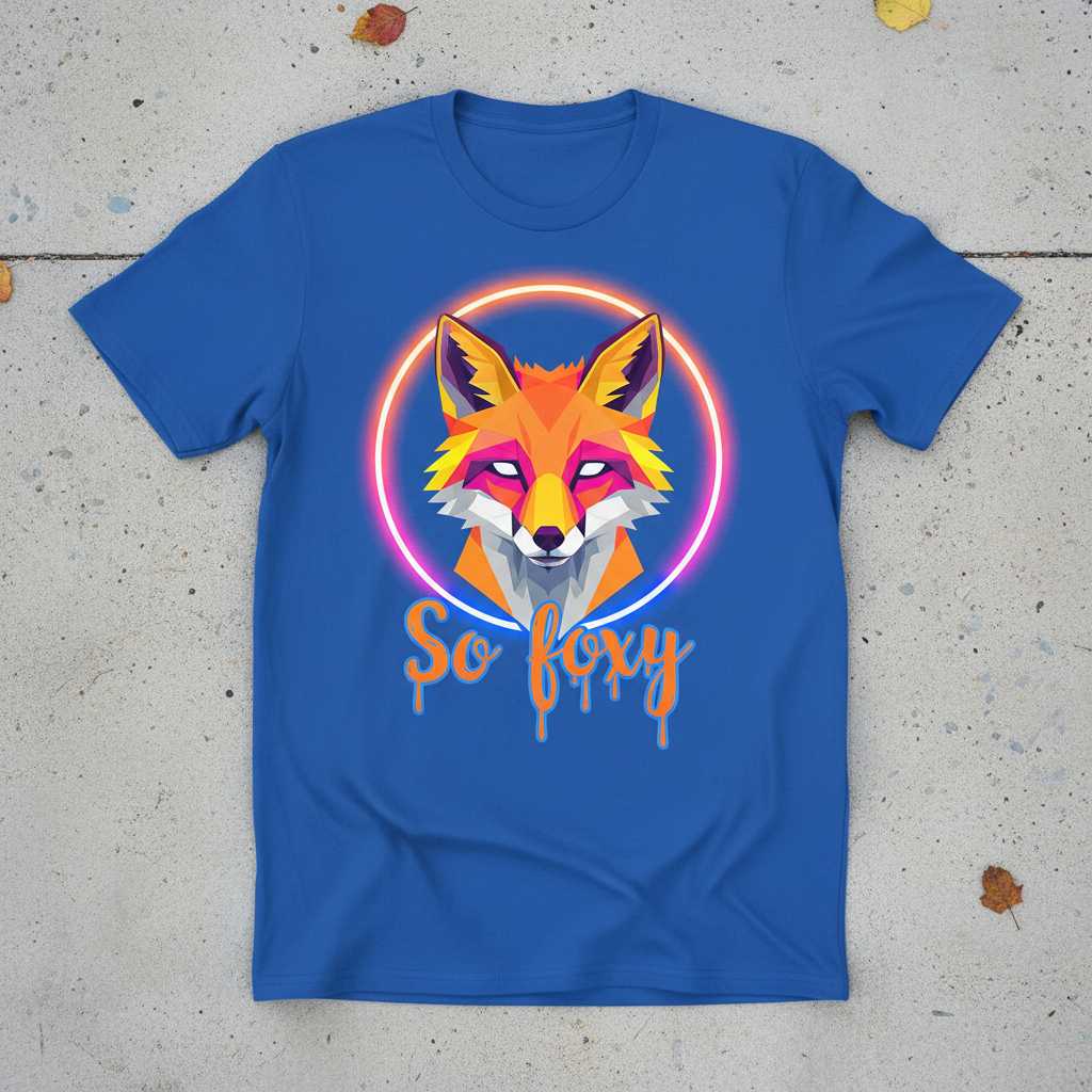 So Foxy Graphic T-Shirt, Cute Fox Lover Tee Unisex Novelty Gear Idea