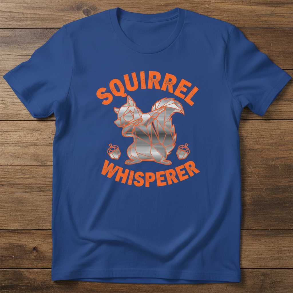 Squirrel Whisperer Graphic T-Shirt, Unisex Squirrel Lover Tee Merch Idea