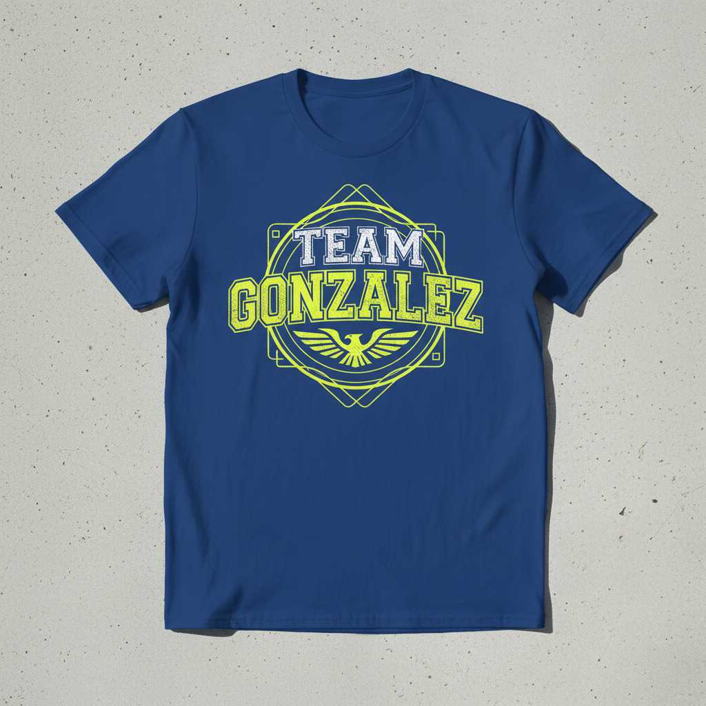 Team Gonzalez Distressed Vintage T-Shirt, Graphic Tee Novelty Gear Idea