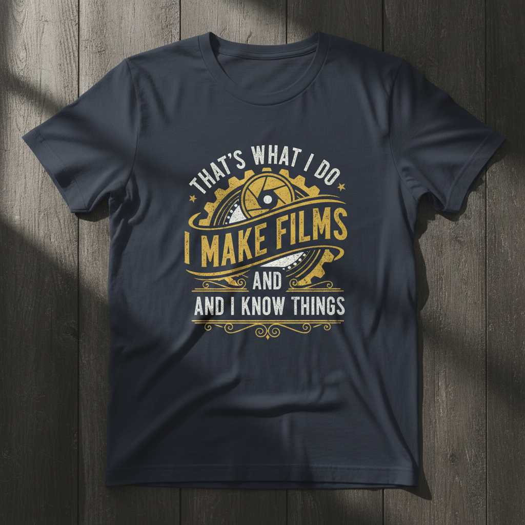 Thats What I Do I Make Films And I Know Things Vintage T-Shirt Funny Tee Idea