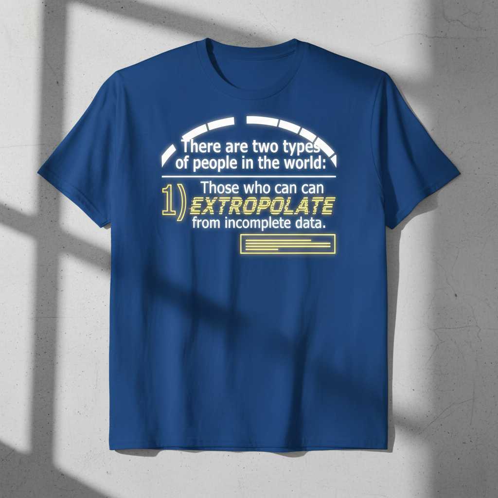There Are Two Types Of People In The World 1) Those Who Can Extrapolate From Incomplete Data T-Shirt Funny Tee