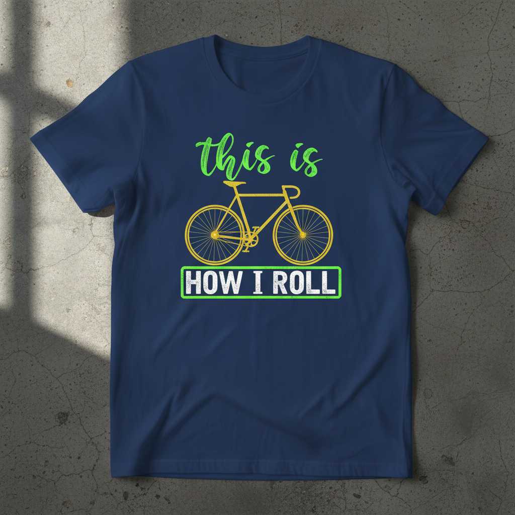 This Is How I Roll Retro Cycling T-Shirt, Funny Bicycle Tee Graphic Gear