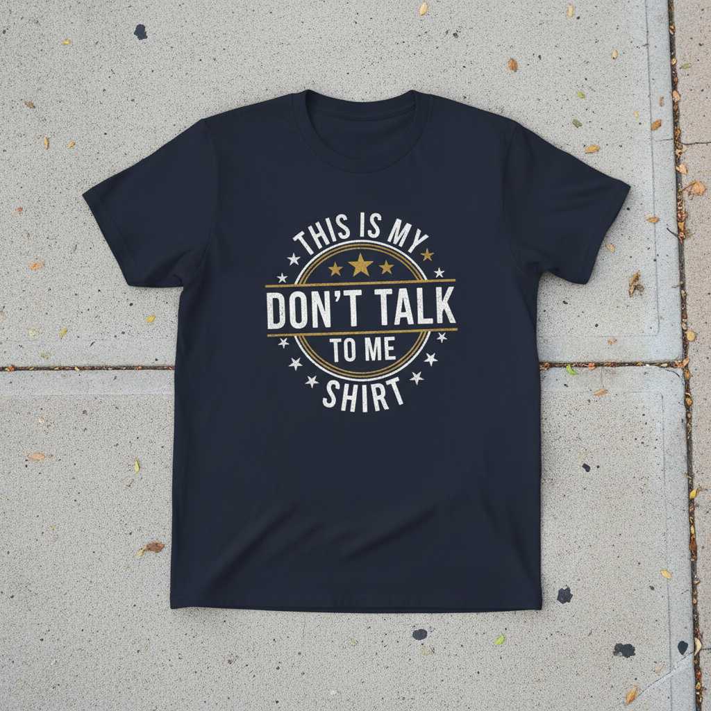 This Is My Dont Talk To Me Shirt Vintage T-Shirt, Funny Graphic Tee Idea