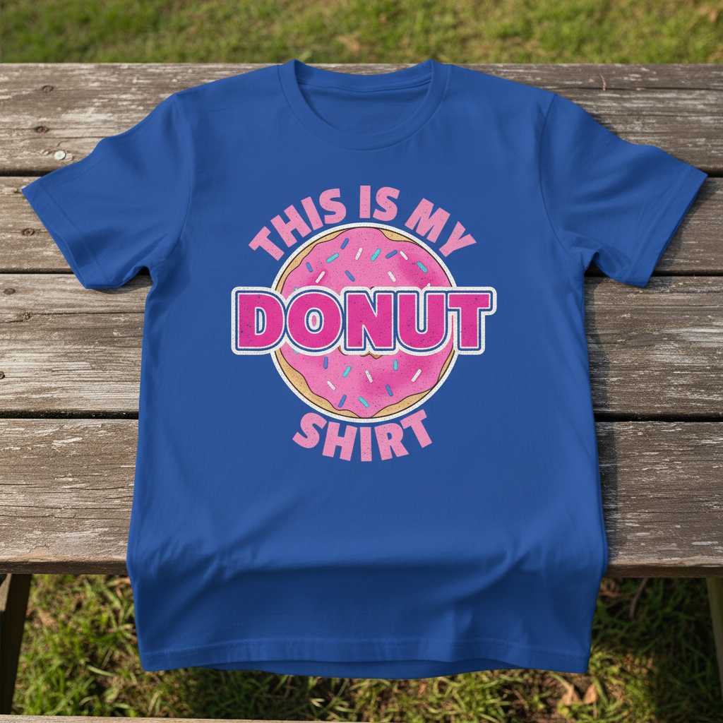 This Is My Donut Shirt Vintage Distressed T-Shirt, Funny Graphic Tee Idea