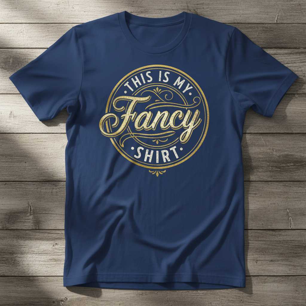 This Is My Fancy Shirt Vintage Graphic T-Shirt Funny Unisex Tee Present