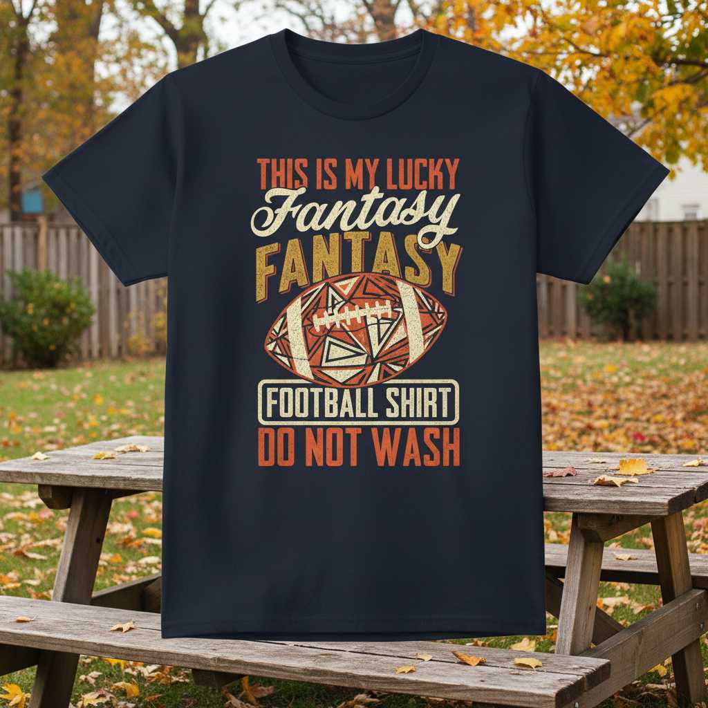 This Is My Lucky Fantasy Fantasy Football Shirt Do Not Wash Vintage T-Shirt Funny Tee